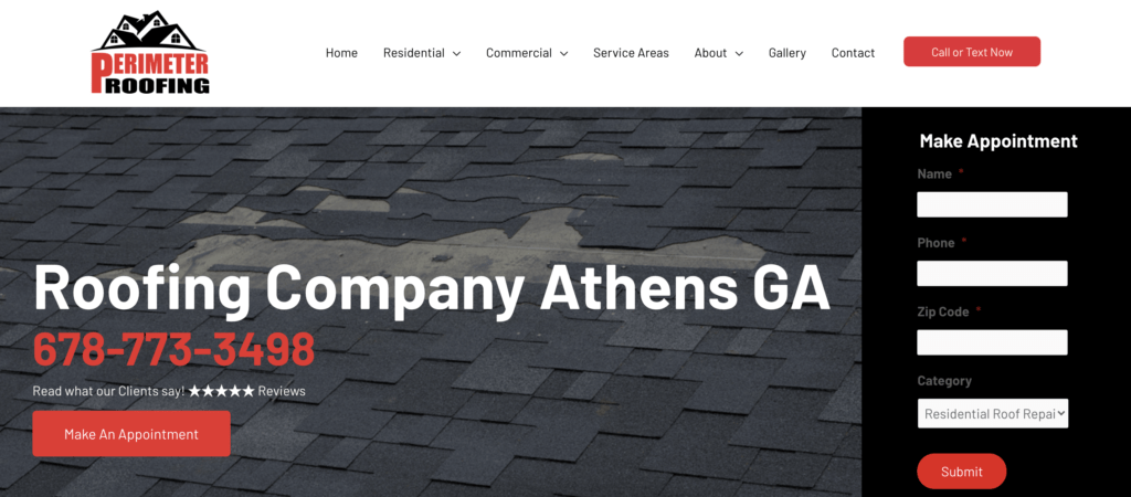 perimeter roofing athens